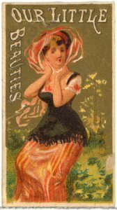 From the Girls and Children series (N58) promoting Our Little Beauties Cigarettes for Allen & Ginter brand tobacco products MET DP839422