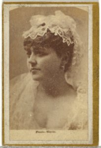 From the Actresses and Celebrities series (N60, Type 2) promoting Little Beauties Cigarettes for Allen & Ginter brand tobacco products MET DP839488