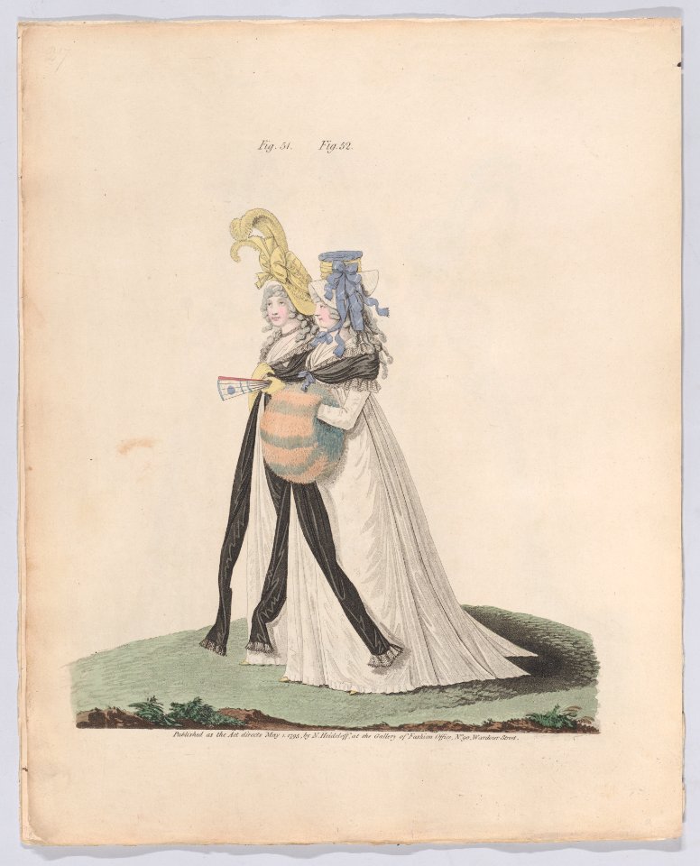Gallery of Fashion, vol.II- April 1 1795 - March 1, 1796 Met DP889230