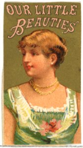 From the Girls and Children series (N58) promoting Our Little Beauties Cigarettes for Allen & Ginter brand tobacco products MET DP839414