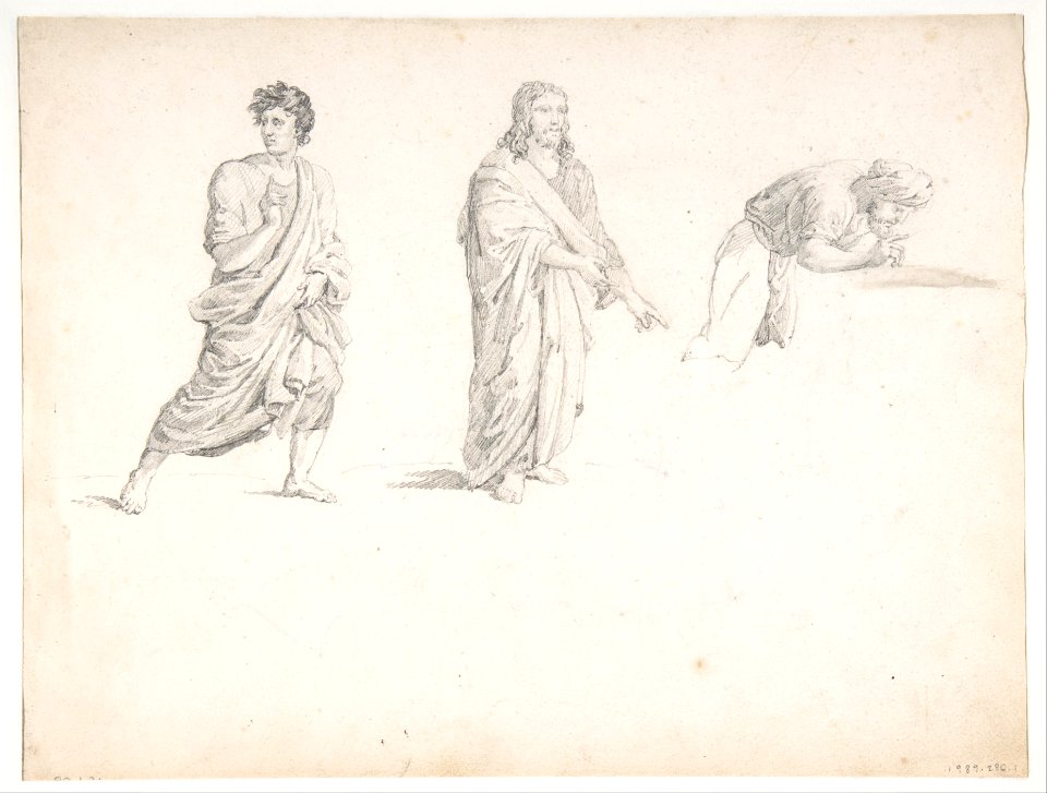 General Bonchamp Shown in a Pose Designed for His Tomb (Recto) MET DP805796