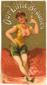 From the Girls and Children series (N58) promoting Our Little Beauties Cigarettes for Allen & Ginter brand tobacco products MET DP839428