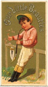 From the Girls and Children series (N58) promoting Our Little Beauties Cigarettes for Allen & Ginter brand tobacco products MET DP839417