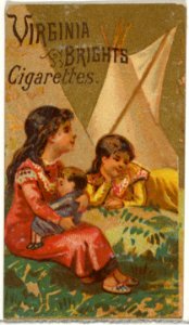From the Girls and Children series (N64) promoting Virginia Brights Cigarettes for Allen & Ginter brand tobacco products MET DP839530
