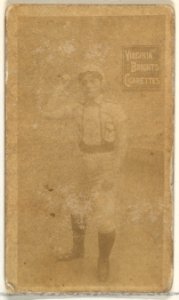 From the Girl Baseball Players series (N48, Type 2) for Virginia Brights Cigarettes MET DP827376