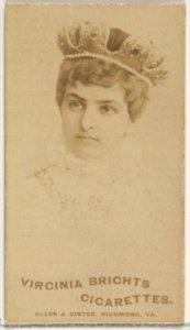From the Actors and Actresses series (N45, Type 5) for Virginia Brights Cigarettes MET DP830622
