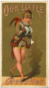 From the Girls and Children series (N58) promoting Our Little Beauties Cigarettes for Allen & Ginter brand tobacco products MET DP839431