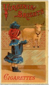 From the Girls and Children series (N64) promoting Virginia Brights Cigarettes for Allen & Ginter brand tobacco products MET DP839517