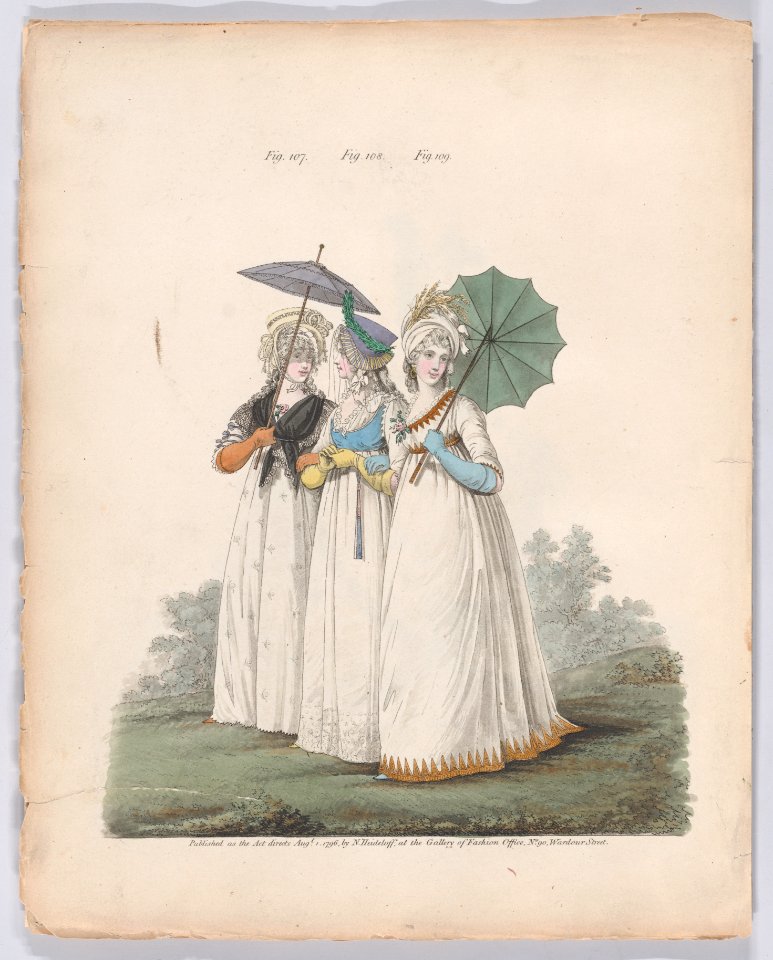 Gallery of Fashion, vol. III- April 1 1796 - March 1 1797 Met DP889114