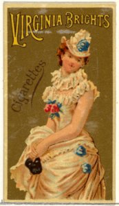 From the Girls and Children series (N64) promoting Virginia Brights Cigarettes for Allen & Ginter brand tobacco products MET DP839526