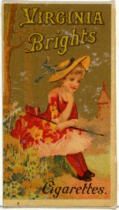 From the Girls and Children series (N64) promoting Virginia Brights Cigarettes for Allen & Ginter brand tobacco products MET DP839537