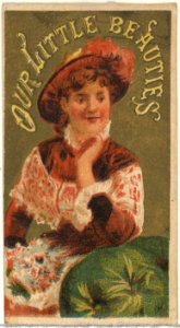From the Girls and Children series (N58) promoting Our Little Beauties Cigarettes for Allen & Ginter brand tobacco products MET DP839408