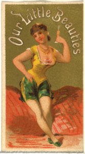 From the Girls and Children series (N58) promoting Our Little Beauties Cigarettes for Allen & Ginter brand tobacco products MET DP839429