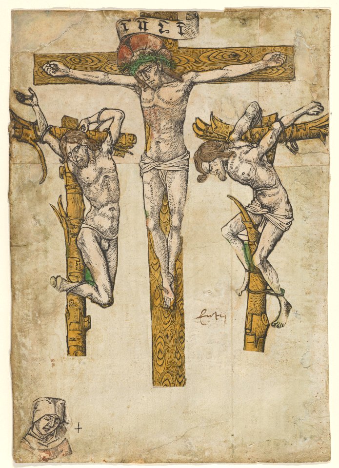Fragments of a Crucifixion, with the Virgin Mary MET DP835714