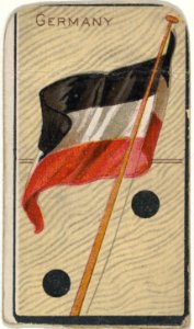 Germany, from the National Flag on Domino series (T177) issued by Kinney Brothers to promote Sweet Caporal Cigarettes MET DP842629