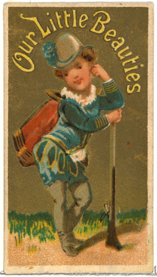 From the Girls and Children series (N58) promoting Our Little Beauties Cigarettes for Allen & Ginter brand tobacco products MET DP839418