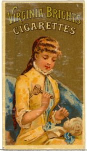 From the Girls and Children series (N64) promoting Virginia Brights Cigarettes for Allen & Ginter brand tobacco products MET DP839509