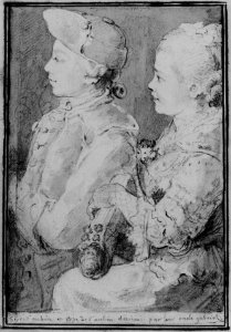 Germain-Augustin and Rose de Saint-Aubin, Drawn by Their Uncle MET 264952
