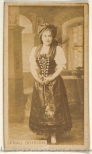 Frau Sohush, from the Actors and Actresses series (N45, Type 8) for Virginia Brights Cigarettes MET DP831620