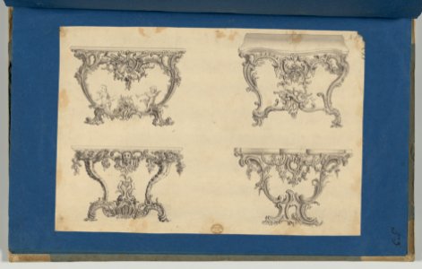 Frames for Marble Slabs, in Chippendale Drawings, Vol. I MET DP-14278-048