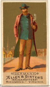 Germany, from the Natives in Costume series (N16) for Allen & Ginter Cigarettes Brands MET DP834829