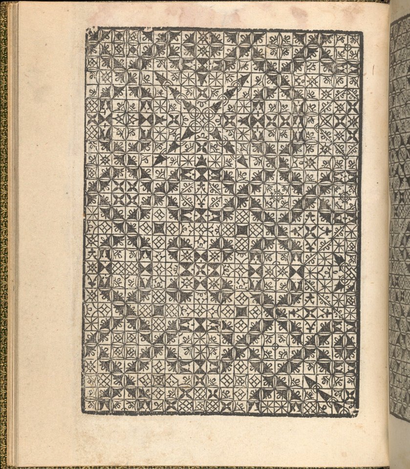 Giardineto novo di punti tagliati et gropposi per exercitio & ornamento delle donne (Venice 1554), page 10 (recto) MET DP360743