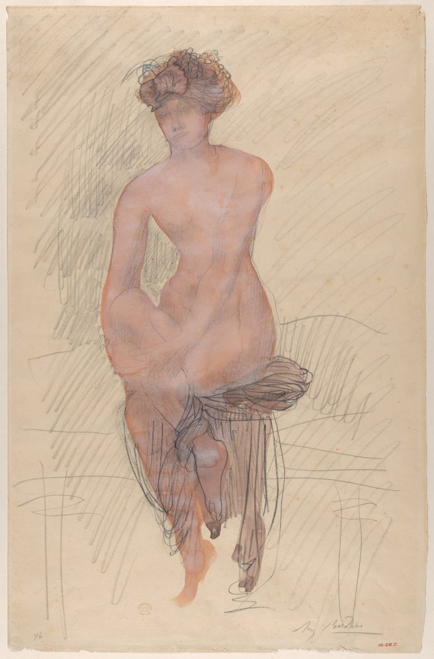 Girl Seated; full front MET DP865127