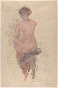 Girl Seated; full front MET DP865127