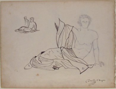 General Bonchamp Shown in a Pose Designed for His Tomb (Recto) MET 1989.286.1
