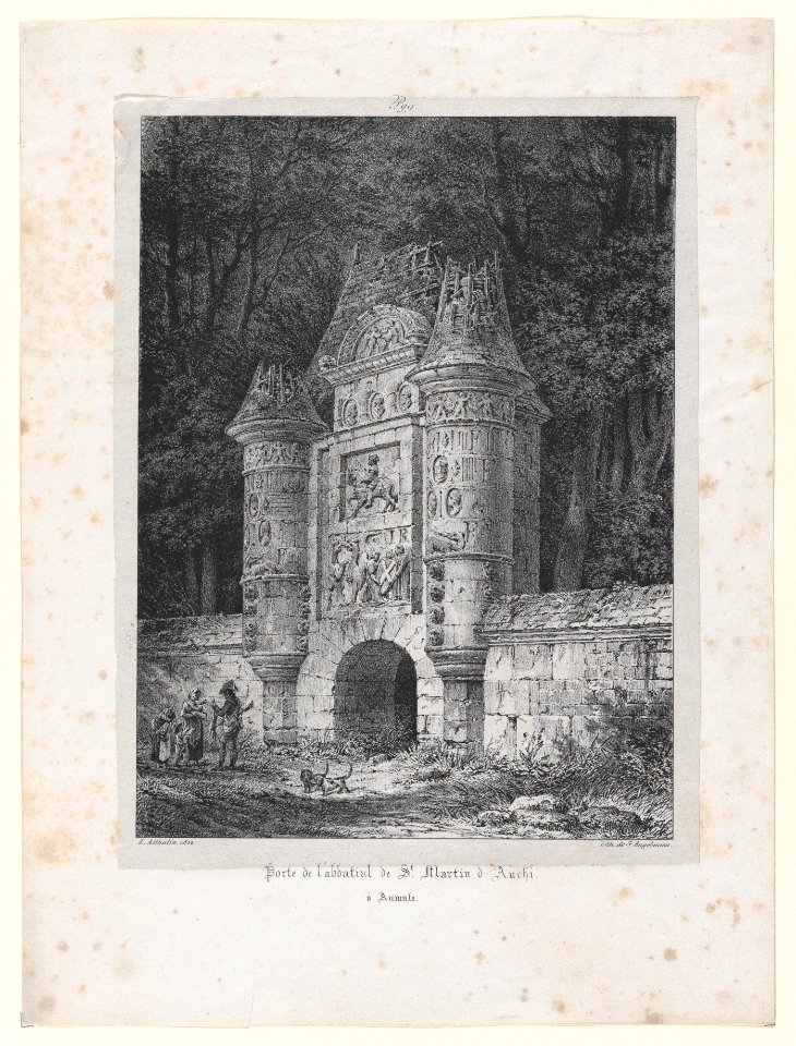 Gateway to the Abbey of St Martin of Auchi in Aumale (France) MET DP874034