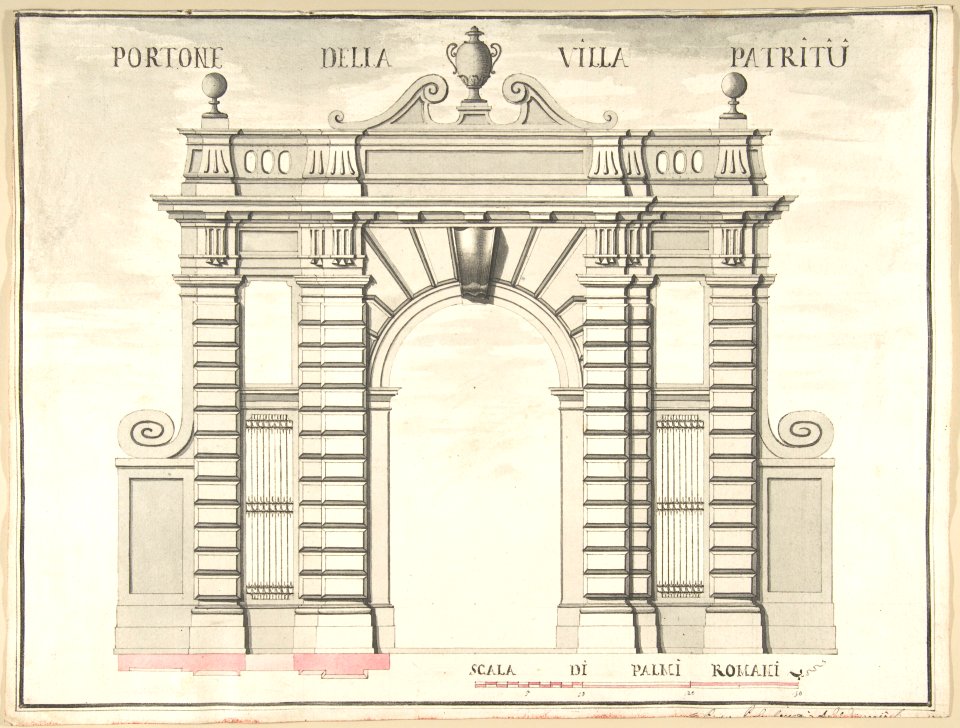 Gate of the Villa Patritii -Patritj- MET DP801724