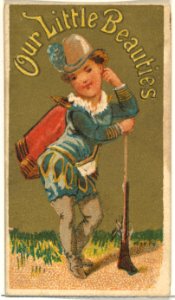 From the Girls and Children series (N58) promoting Our Little Beauties Cigarettes for Allen & Ginter brand tobacco products MET DP839406