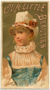 From the Girls and Children series (N58) promoting Our Little Beauties Cigarettes for Allen & Ginter brand tobacco products MET DP839409