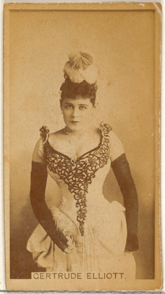 Gertrude Elliott, from the Actors and Actresses series (N45, Type 8) for Virginia Brights Cigarettes MET DP831467