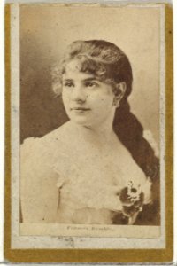 Frances Kemble, from the Actresses and Celebrities series (N60, Type 2) promoting Little Beauties Cigarettes for Allen & Ginter brand tobacco products MET DP839477