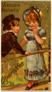 From the Girls and Children series (N64) promoting Virginia Brights Cigarettes for Allen & Ginter brand tobacco products MET DP839541