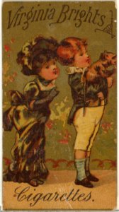 From the Girls and Children series (N64) promoting Virginia Brights Cigarettes for Allen & Ginter brand tobacco products MET DP839538