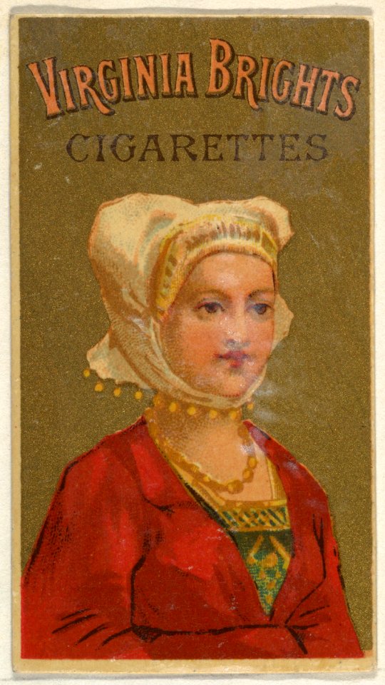 From the Girls and Children series (N64) promoting Virginia Brights Cigarettes for Allen & Ginter brand tobacco products MET DP839543