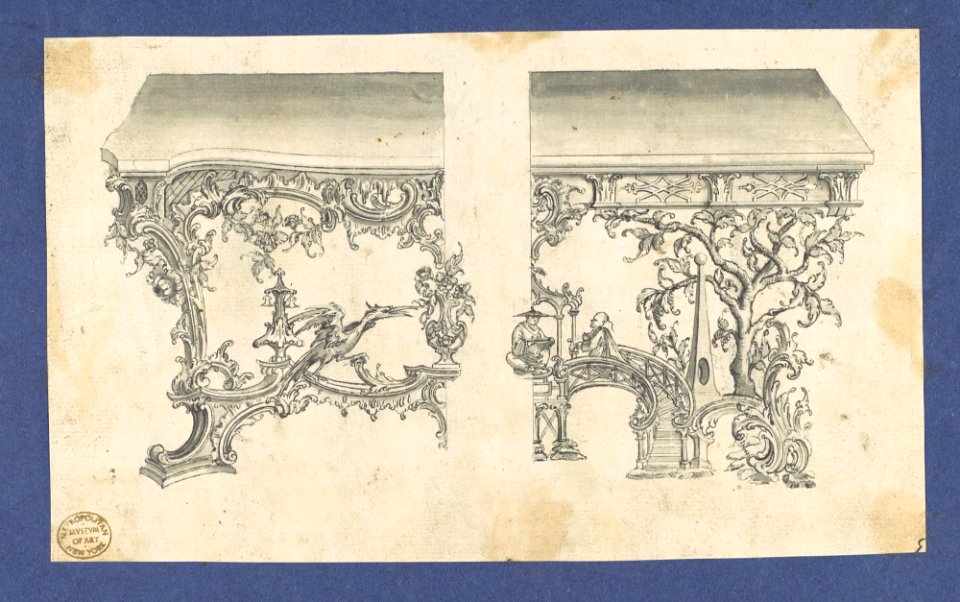 Frames for Marble Slabs, in Chippendale Drawings, Vol. I MET DP104175