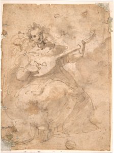 Girl Playing a Lute MET DP801933