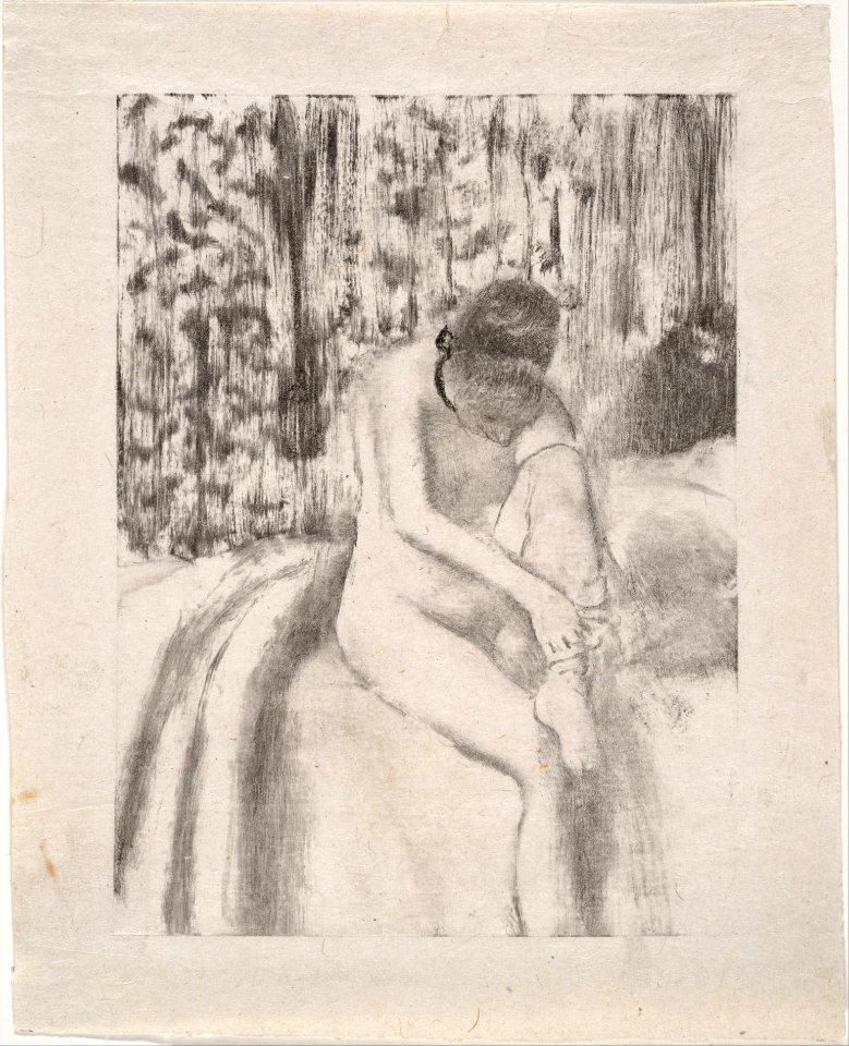 Girl Putting on Her Stockings MET DP166231