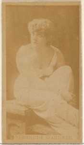 Gertrude Gardner, from the Actors and Actresses series (N45, Type 8) for Virginia Brights Cigarettes MET DP831479