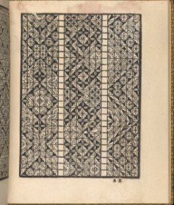 Giardineto novo di punti tagliati et gropposi per exercitio & ornamento delle donne (Venice 1554), page 6 (recto) MET DP360726