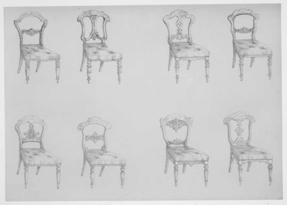 Furniture with Candelabra and Interior Decoration MET MM89905