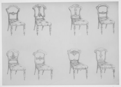 Furniture with Candelabra and Interior Decoration MET MM89905