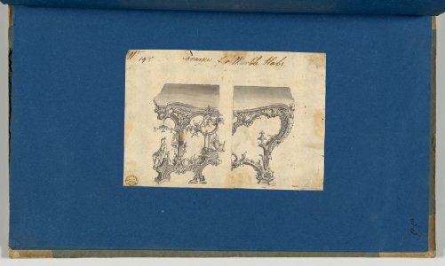 Frames for Marble Slabs, in Chippendale Drawings, Vol. I MET DP-14278-050