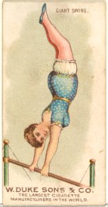 Giant Swing, from the Gymnastic Exercises series (N77) for Duke brand cigarettes MET DP827446