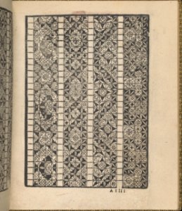 Giardineto novo di punti tagliati et gropposi per exercitio & ornamento delle donne (Venice 1554), page 3 (recto) MET DP360714