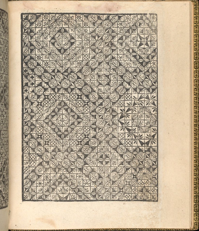 Giardineto novo di punti tagliati et gropposi per exercitio & ornamento delle donne (Venice 1554), page 10 (recto) MET DP360742