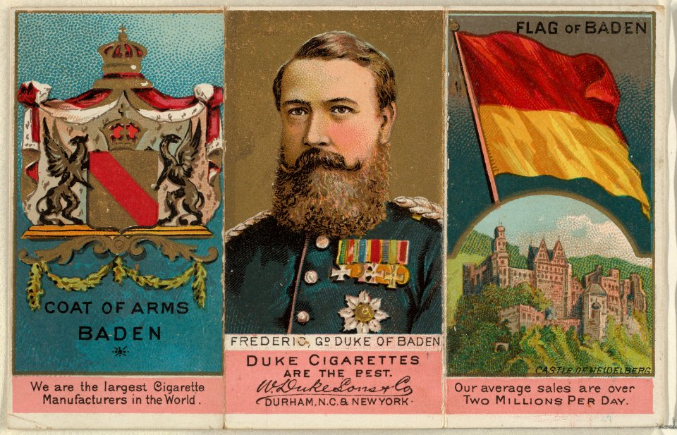 Frederic, Grand Duke of Baden, from the Rulers, Flags, and Coats of Arms series (N126-2) issued by W. Duke, Sons & Co. MET DPB873870